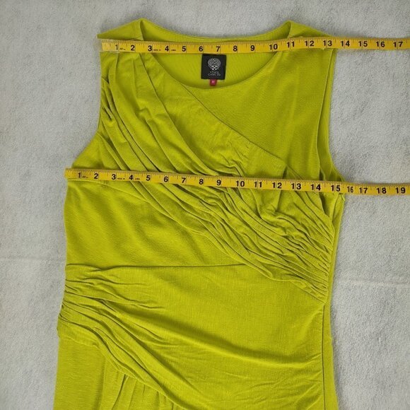 Vince Camuto Lime Green Neon Sleeveless Dress Size Medium - Picture 3 of 9